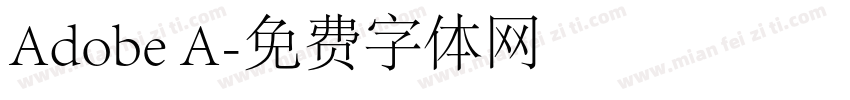 Adobe A字体转换
